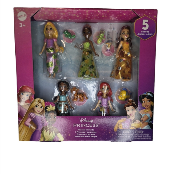 Disney Other - Mattel Disney Princess And Friends Posable Dolls Character Friends Set